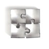Graine Créative 4 Mini Stainless Steel Cookie Cutters - Puzzle