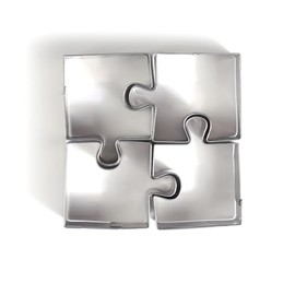 Graine Créative 4 Mini Stainless Steel Cookie Cutters - Puzzle
