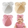 HDGSAFD Pack of 3 Baby Hats, Plain Turban Hats with