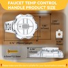 Dreyoo Compatible with MXT11 Temperature and Volume Handles Compatible with