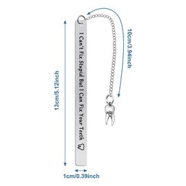 Dentist Gifts Ideas Dental Bookmark Dental Assistant Gifts Bookmarks for Book Lovers Dental Hygienist Gifts Dentist Graduation Gift Dental Hygienist Student Gift for Book Lover Writers Friends