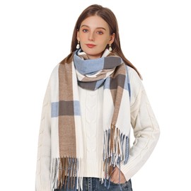 Evolyline Scarf Women's Warm Winter Scarves Long Women's Scarf Scarves & Scarves for Women Winter Scarf Women's Cuddly Scarves for Women Scarf with Tassels / Fringe Stole Scarves Women's Multicoloured