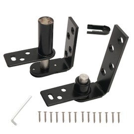 1 Pack Swing Door Hinge, Cafe Door Hinges Dual Swing, Hardware Commercial Saloon Door Hinges Heavy Duty, 180 Degree Rotation for Double Swinging Cafe Door Hardware Hinges