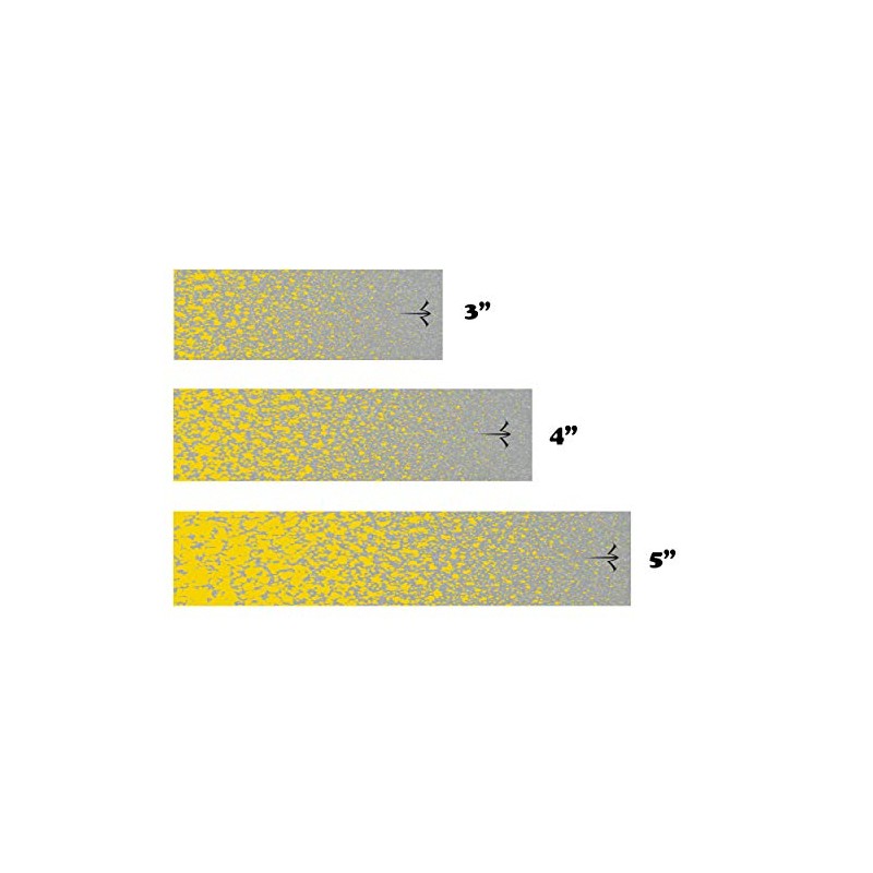 White Water Archery Yellow Spray Paint Spatter Reflective Arrow Wraps