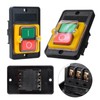 KJD17 5 Pin Waterproof Push Button Electromagnetic Pressure Button Switch,