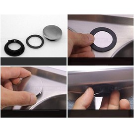 Kisangel 4 Piezas de La Cubierta Del Orificio Del Grifo de La Cocina Accesorios de La Cubierta Del Fregadero Del Fregadero Del Acero Inoxidable (Orificio de Instalación para 25-30Mm)