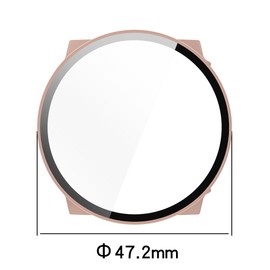 FitTurn Compatible with SUUNTO Race S Screen Protector Cases Replacement PC Slim Case Cover 3D Full Coverage Tempered Glass Screen Protector for SUUNTO Race S Watch (Clear)