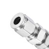 sourcing map Compression Tube Fitting 1/4" Tube OD x 1/4"