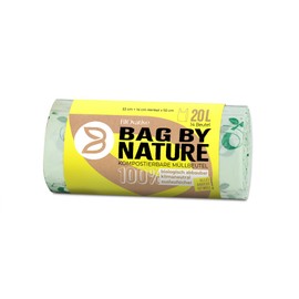 20L Organic Waste Bags with Handle - 100% compostable & Biodegradable - Tear-Resistant Organic Bags for Clean Disposal with Handle - Also Available as 6L, 10L, 30L