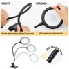 LED Magnifying Lamp with Clamp, Raweao 3X Lighted Magnifying Glass