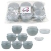 Beauticom 10G/10ML Gray Frosted Container Jars with Inner Liner and