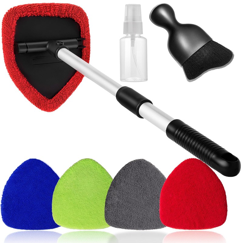 Qydipclin 7pcs Windshield Cleaner Tool Car Window Cleaning Wash Kit