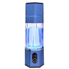 RTNCSAKEE Hydrogen Alkalin Hydrogen Water Generator,Portable Rechargeable aquahealth Hydrogen Water Bottle with SPE/PEM Technology, Suitable for Home, Office, Travel, and Fitness Hydration.（Blue)