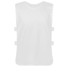 TopTie Scrimmage Training Vests Soccer Bibs Sports Pinnies for Adult/Young-White-XL