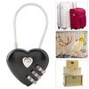 HilBeliFU Heart Lock Combination Lock, 3 Digit Code Heart Shaped