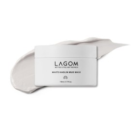 LAGOM White Kaolin Mud Mask for Blackhead Care, Purifying Pore, Dermatologically Tested, for Makeup Boosting 3.3 fl oz