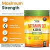 Vitamin D 4,000 IU Softgels, Maximum Strength Vitamin D3 Supplement,