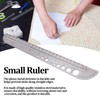 Baxnore Heavy Duty Stainless Steel Ruler, Multifunctional Metal Craft Ruler