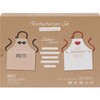 GRUSS & CO Apron Set with Saying "Bessere Hälfte" |