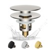Hibbent Universal Sink Plug (1.1 - 2.36 inches/28-48 mm), Sink