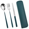 Huture Stainless Steel Cutlery Set Fork Spoon Chopsticks with Case