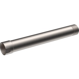 iFealClear Shower Arm Extension, 6 Inch Solid Brass Shower Head Extension Arm Water Outlet Lowers Existing Shower Head, Easy to Install Shower Pipe Extension for Bathroom, Brushed Nickel