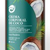 Crema Corporal de Coco Orgánica, Loción Hidratante Natural, 370 ml