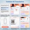 HYGAMOCC AI Real-Time Translation Earbuds,144 Languages 3-in-1 Wireless Bluetooth Earbuds