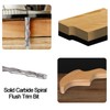 SICWOOD Spiral Flush Trim Router Bit 1/4 Shank, 1/4" Cutting