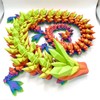 Articulating Crystal Dragon Figurine - Color: Rainbow, Size: Giant 30