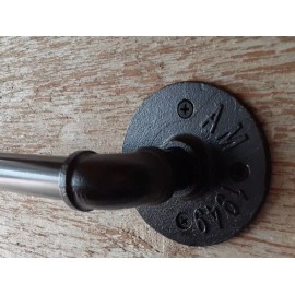 Handmade Tubo de 18 Polegadas Industrial toalha Bar, Banheiro Toalha Barra de hardware