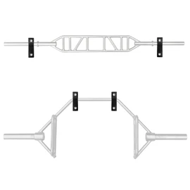 Luwint Wall Mounted Horizontal Barbell Holder, 1 Bar/2 Bars Storage Rack