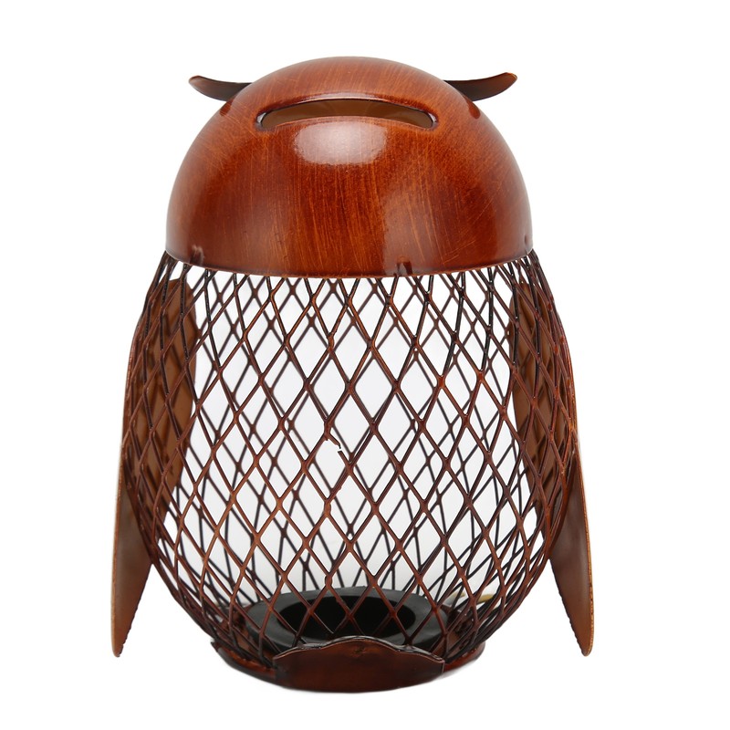 Owl Piggy Bank Owl Shaped Metal Coin Box Handwork Crafting