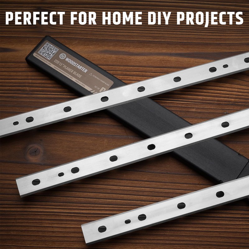 WOODSTARTER 13 Inch Planer Blades for Dewalt DW735, DW735X Planer,