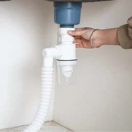 Articolo Sink Drain Trap Sink Drain Pipe Odor Removal P Trap PT-021, for Sink (Screw Type) / 아띠꼴로 싱크대 배수구 트랩 세면대 배수관 냄새제거 P트랩 PT-021, 싱크대용(나사형)