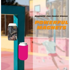 Pen Kit Mall - Blank Magnetic Neoprene Collapsible Can Coolie - Beer 12 oz Regular size 4mm Thickness Insulated, Collapsible For DIY Customizable, Favors, Parties (Neon Green 2 pc)