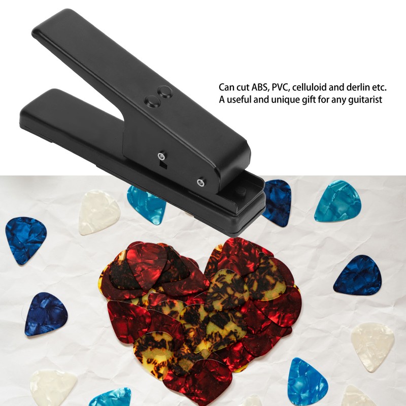 Guitar Pick Maker Black Portable Guitar Pick Punch Cutter with