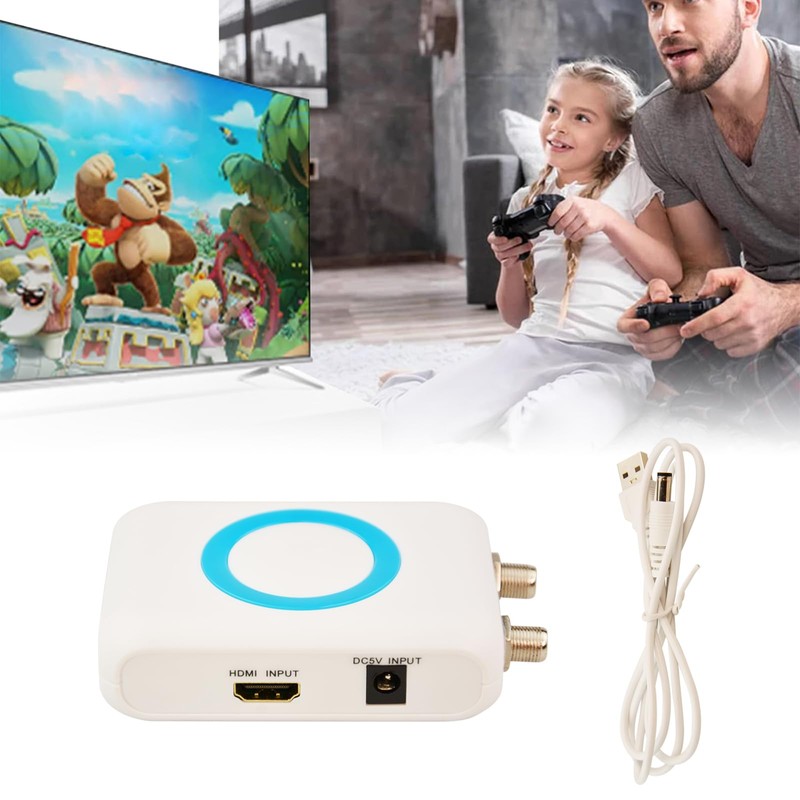 HDM66 HD Modulator, HDMI RF Modulator Support PAL/NTSC Format Output