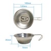 SPLASH FLASH Alphabet Shera Cup Stainless Steel Open Fire Initial