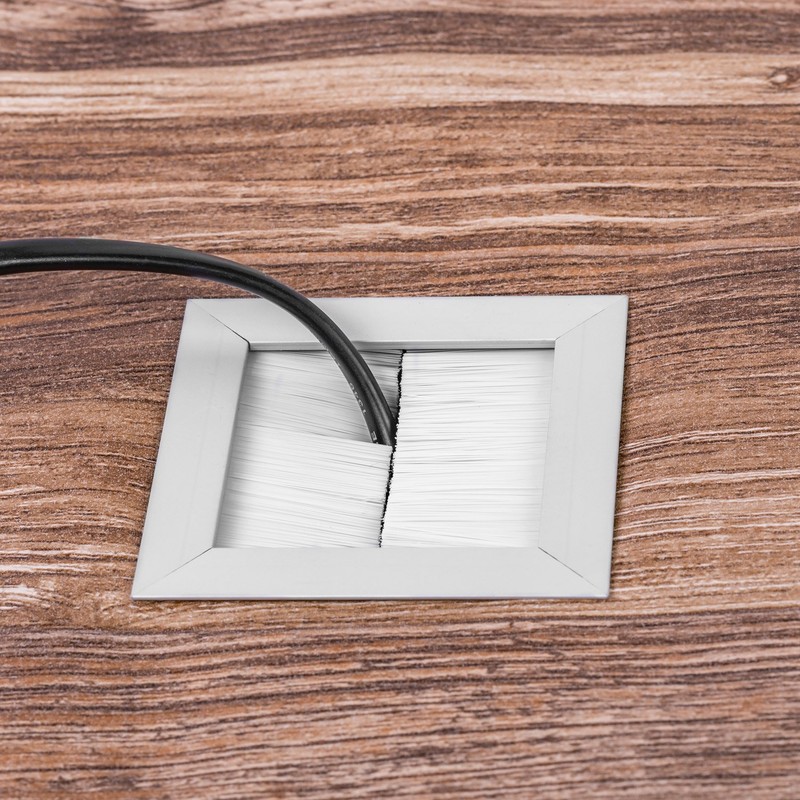Gedotec Cable passage desk cable guide EXIT square with brush