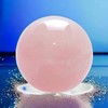 Steinfixx - Premium Rose Quartz Ball with Acrylic Stand, Computer