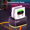 MAIWO External Dual Bay Hard Drive Docking Station with Offline