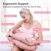 TinyTotsJoy Nursing Pillow for Breastfeeding, Breastfeeding Pillows for More Support