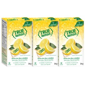 TRUE LEMON & LIME Water Enhancer (96 Packets Each Flavour) | Zero Calorie Unsweetened Water Flavouring | For Water, Bottled Water & Recipes | Water Flavor Packets Made with Real Citrus