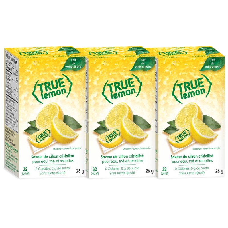 TRUE LEMON & LIME Water Enhancer (96 Packets Each Flavour)