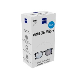 ZEISS AntiFOG Wipes, Lens Cleaner for Glasses, Cameras & Binoculars, Individually Packed Single Use Disposable Cloths in Sachets, for Handy and Portable Spectacle Cleaning On The Go – Pack of 150