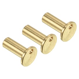 PATIKIL 2g Golf Brass Tip Weights, 3 Pack 12.7x8.5mm Plug Insert Fit Carbon Wood Iron Steel Shafts, for Golf Club Sports, Copper