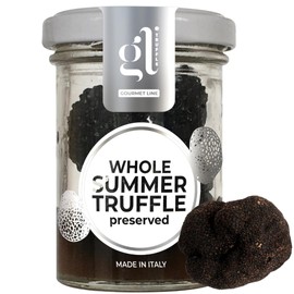 GL Truffle GOURMET LINE Whole Black Summer Truffle, 35 gm (1.2 oz) Preserved Truffles, Premium Selected Quality, Product of Italy