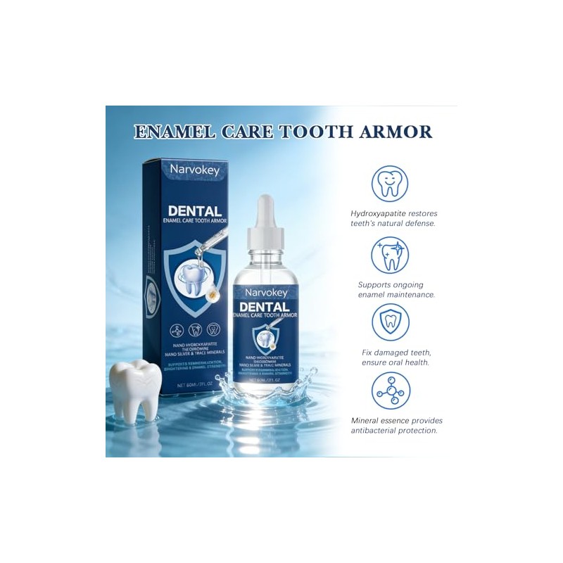 Cavity Repair Tooth Armor Transparent Enamel Strengthening Formula Drops with
