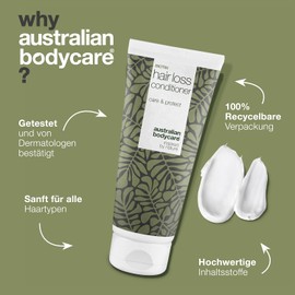 Haarausfall Haarspülung für Frauen und Männer 200 ml | Hinterlässt das Haar weich und glänzend, schützt gegen Haarbruch. Mit Koffein, Capilia Longa und Shea Butter